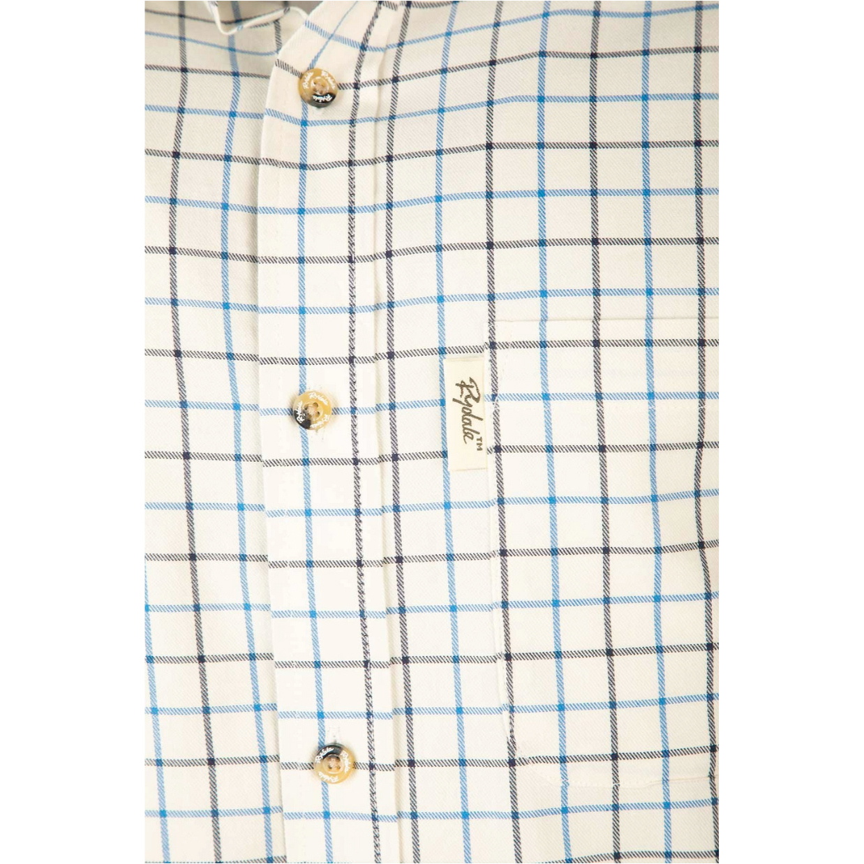 2025 Rydale Herren Lang Ärmel Country Hemd 413011 - Lockington Blue